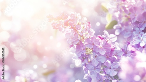 Lilac Flowers In Bloom