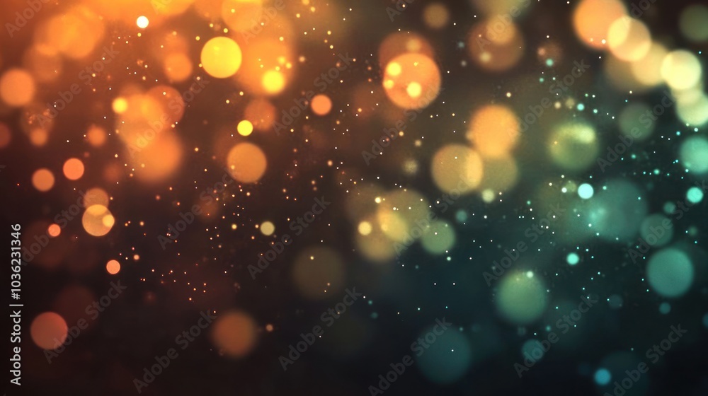 Abstract Bokeh Background with Warm and Cool Tones Abstract Bokeh Background with Warm and Cool Tones