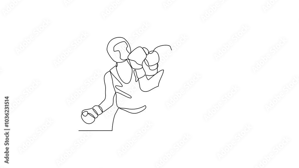 Animated self drawing of Boxing training video illustration. Boxing player illustration in simple continuous linear style concept. Fighting sport design video for education presentation purpose. Animated self drawing of Boxing training video illustration. Boxing player illustration in simple continuous linear style concept. Fighting sport design video for education presentation purpose.