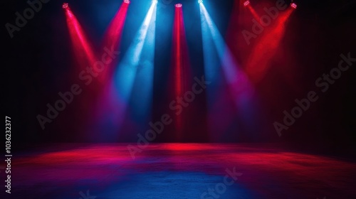 Red and Blue Stage Lights