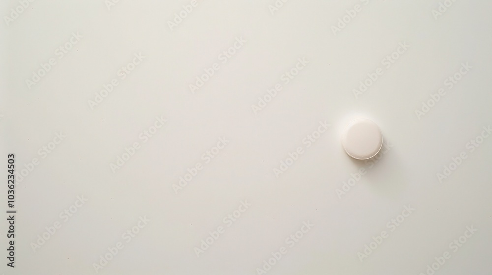 White medicine pill tablet on white background - a symbol of purity and healing. This pristine white pill on an equally white backdrop represents the potential for health and recovery White medicine pill tablet on white background - a symbol of purity and healing. This pristine white pill on an equally white backdrop represents the potential for health and recovery