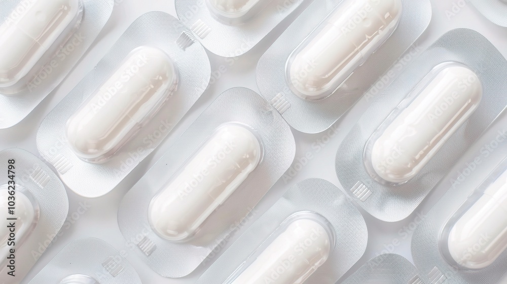 White medicine pill tablet on white background - a symbol of purity and healing. This pristine white pill on an equally white backdrop represents the potential for health and recovery White medicine pill tablet on white background - a symbol of purity and healing. This pristine white pill on an equally white backdrop represents the potential for health and recovery