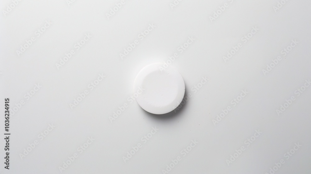 White medicine pill tablet on white background - a symbol of purity and healing. This pristine white pill on an equally white backdrop represents the potential for health and recovery White medicine pill tablet on white background - a symbol of purity and healing. This pristine white pill on an equally white backdrop represents the potential for health and recovery