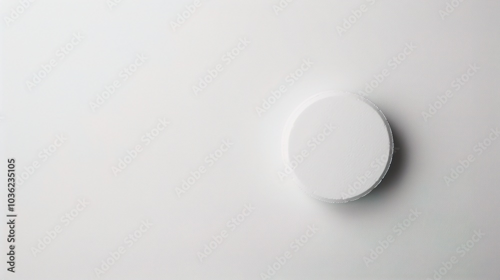White medicine pill tablet on white background - a symbol of purity and healing. This pristine white pill on an equally white backdrop represents the potential for health and recovery White medicine pill tablet on white background - a symbol of purity and healing. This pristine white pill on an equally white backdrop represents the potential for health and recovery