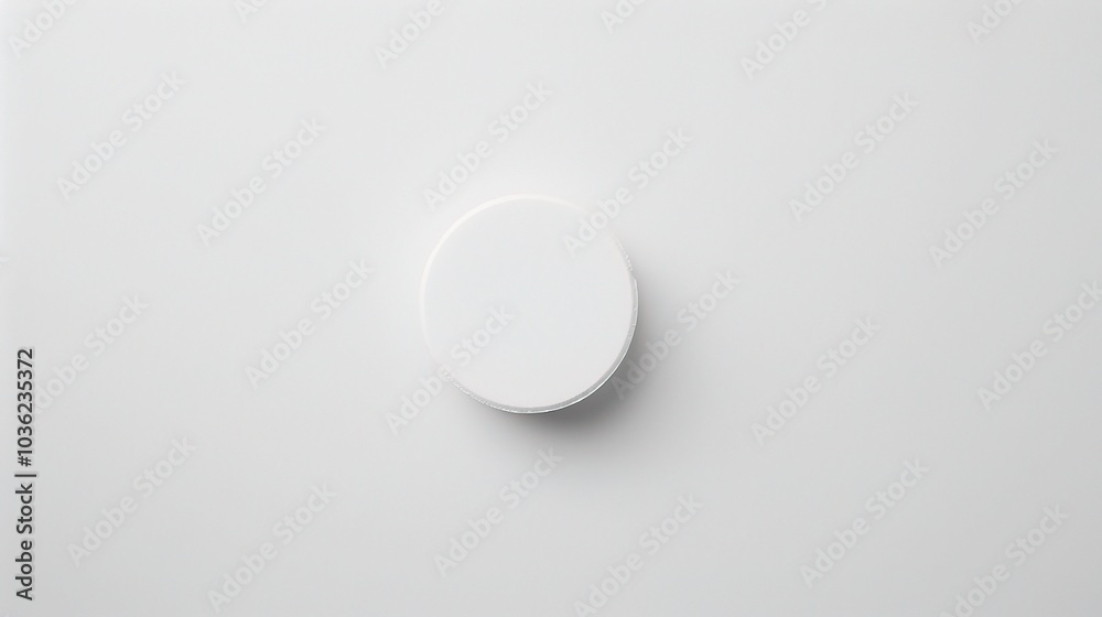 White medicine pill tablet on white background - a symbol of purity and healing. This pristine white pill on an equally white backdrop represents the potential for health and recovery White medicine pill tablet on white background - a symbol of purity and healing. This pristine white pill on an equally white backdrop represents the potential for health and recovery