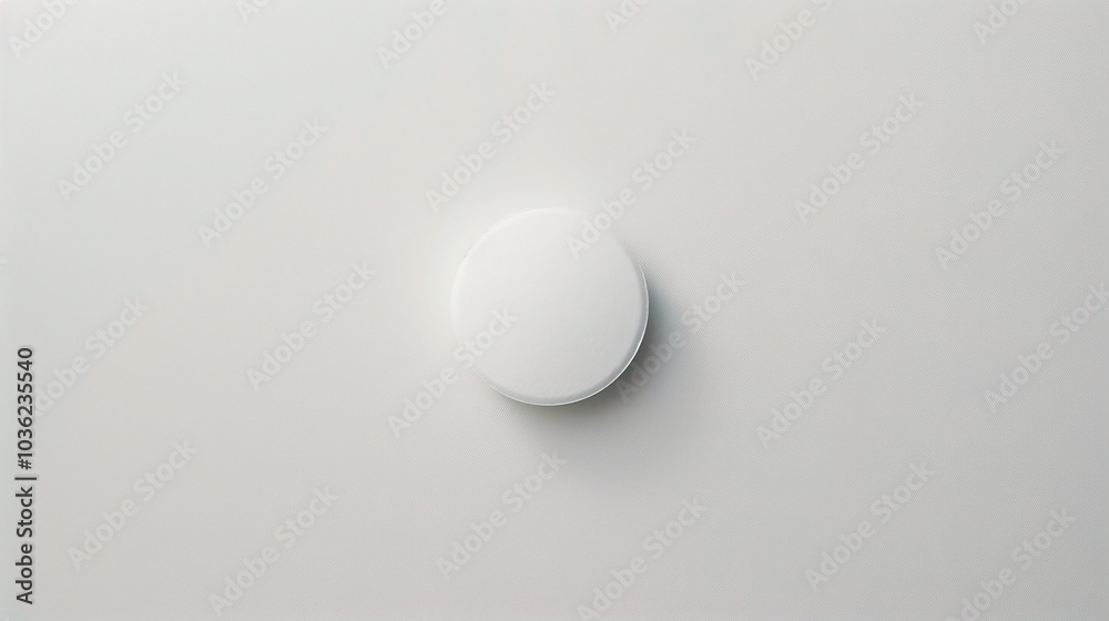 White medicine pill tablet on white background - a symbol of purity and healing. This pristine white pill on an equally white backdrop represents the potential for health and recovery White medicine pill tablet on white background - a symbol of purity and healing. This pristine white pill on an equally white backdrop represents the potential for health and recovery
