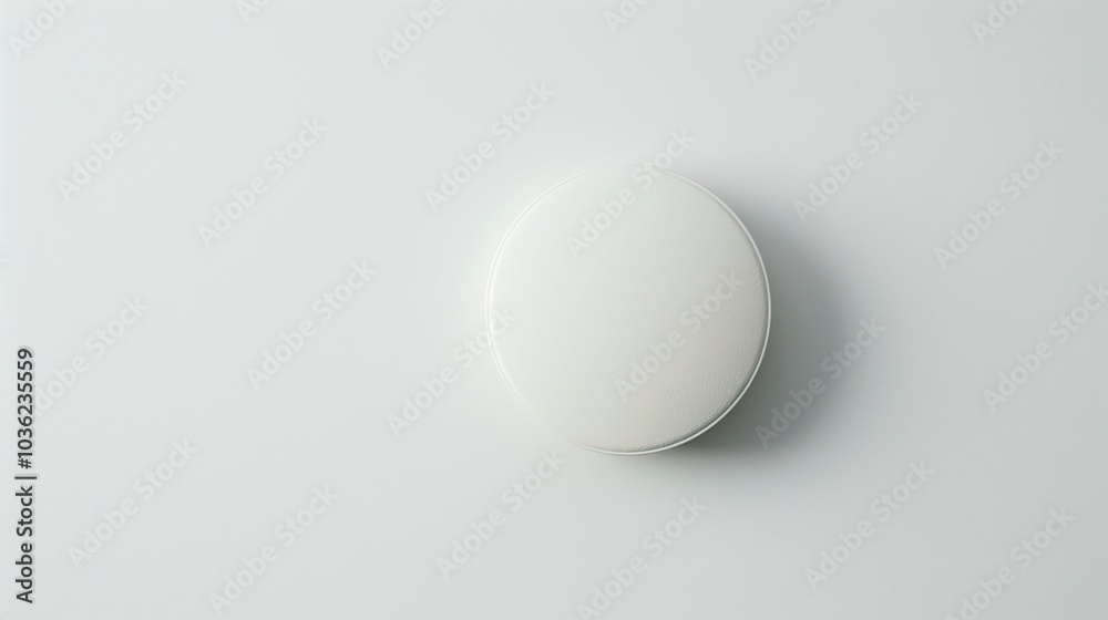 White medicine pill tablet on white background - a symbol of purity and healing. This pristine white pill on an equally white backdrop represents the potential for health and recovery White medicine pill tablet on white background - a symbol of purity and healing. This pristine white pill on an equally white backdrop represents the potential for health and recovery