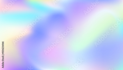Iridescent Gradient. Retro Multicolor Backdrop. Neon Banner. Abstract Background. Hologram Texture. Hipster Cover. Pink Soft Background. Vintage Flyer. Violet Iridescent Gradient