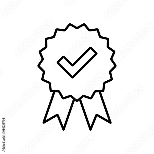 badge icon Flat logo isolated symbol