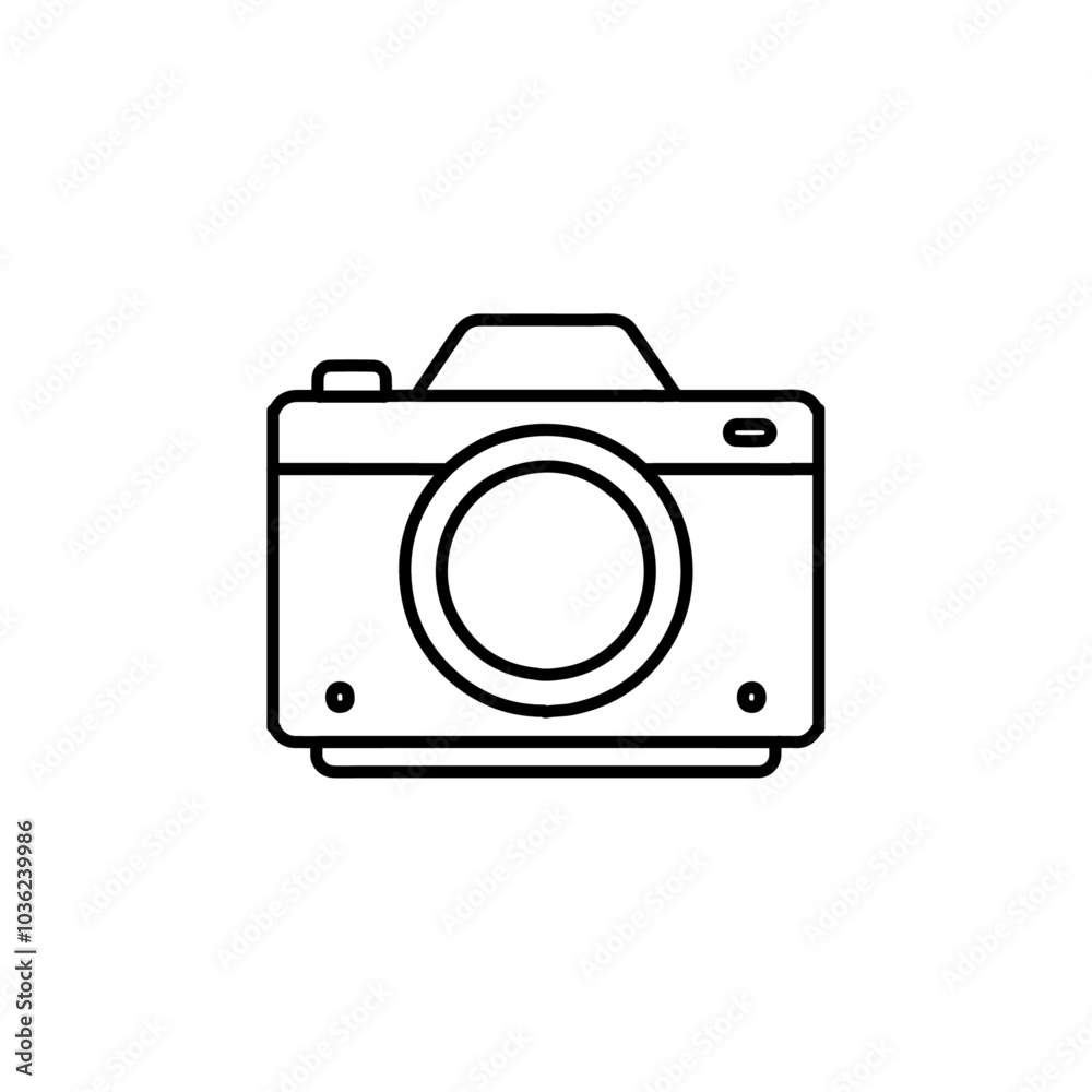 camera icon Flat logo isolated symbol camera icon Flat logo isolated symbol