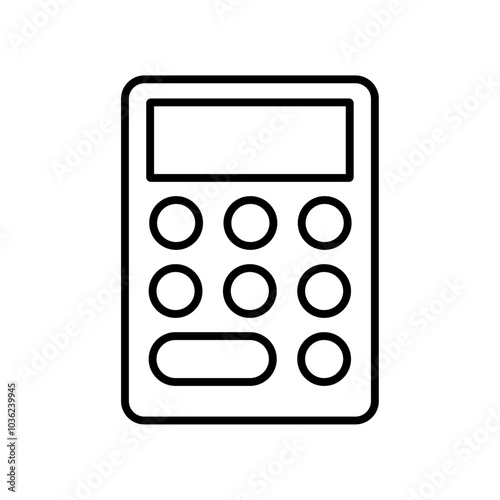 calculator icon Flat logo isolated symbol