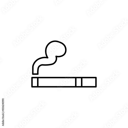 cigeratte icon Flat logo isolated symbol