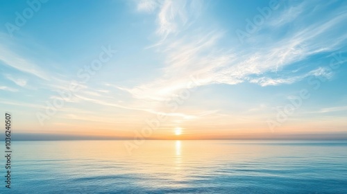 A calm abstract of a fading horizon line dissolving into the sky, symbolizing the concept of emptiness and mindful release
