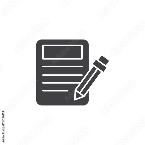 document icon Flat logo isolated symbol