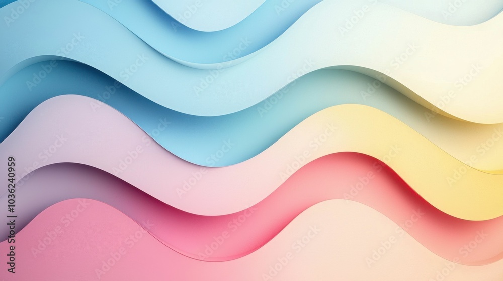 A vibrant and modern background featuring colorful wavy patterns in hues of blue, pink, and yellow. Ideal for digital design purposes. A vibrant and modern background featuring colorful wavy patterns in hues of blue, pink, and yellow. Ideal for digital design purposes.