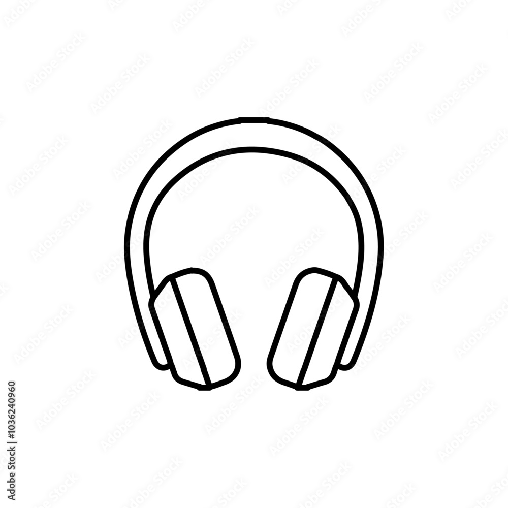 headphone icon Flat logo isolated symbol headphone icon Flat logo isolated symbol