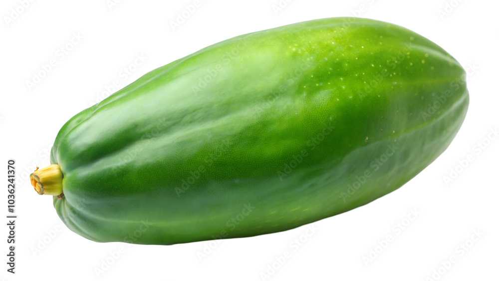 Fresh green papaya fruit, isolated on transparent or white background Fresh green papaya fruit, isolated on transparent or white background