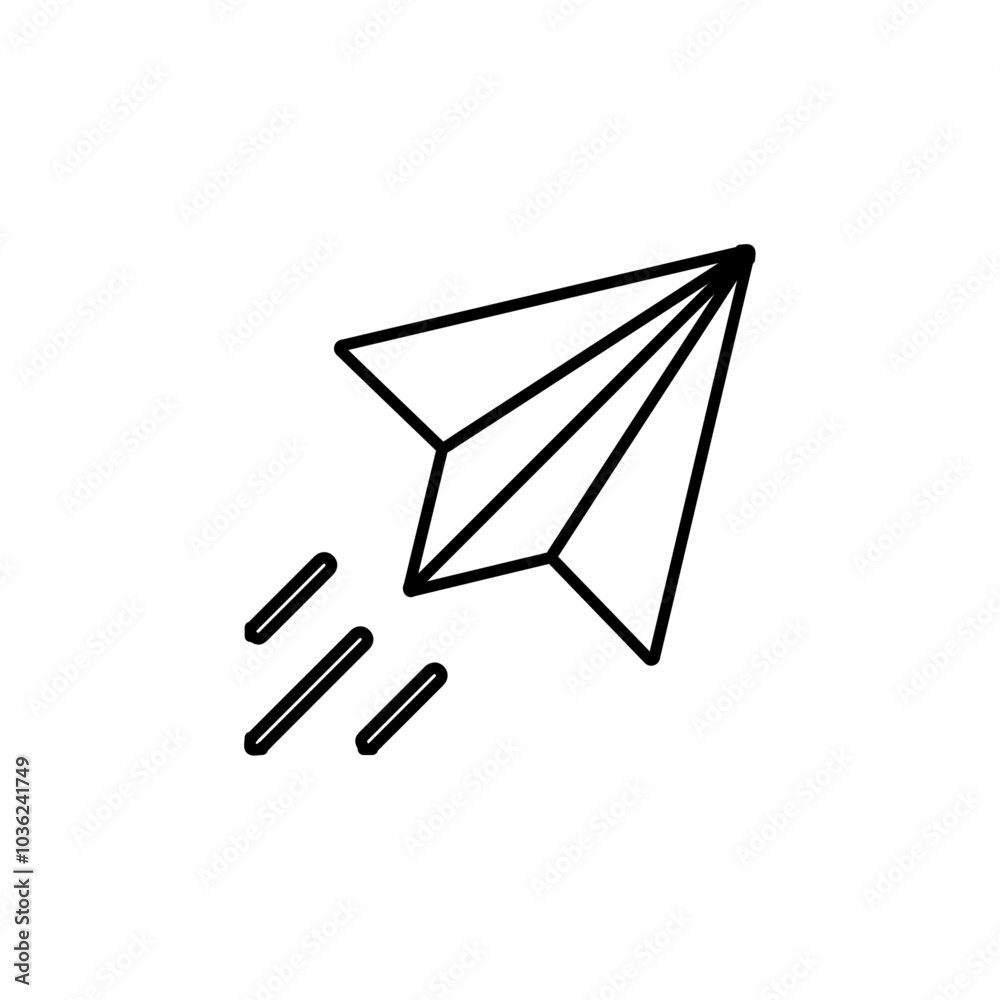 paper plane icon Flat logo isolated symbol paper plane icon Flat logo isolated symbol