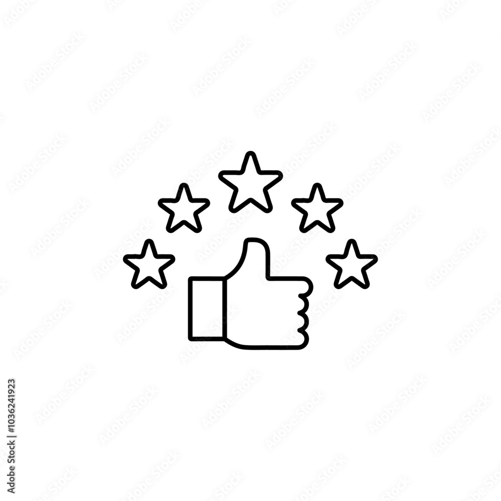 rating icon Flat logo isolated symbol