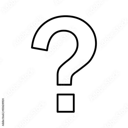 question icon Flat logo isolated symbol