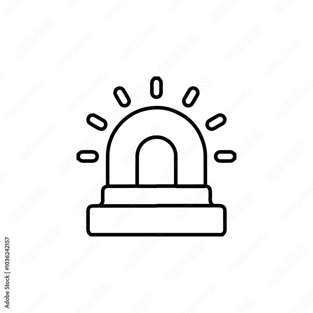 siren icon Flat logo isolated symbol siren icon Flat logo isolated symbol