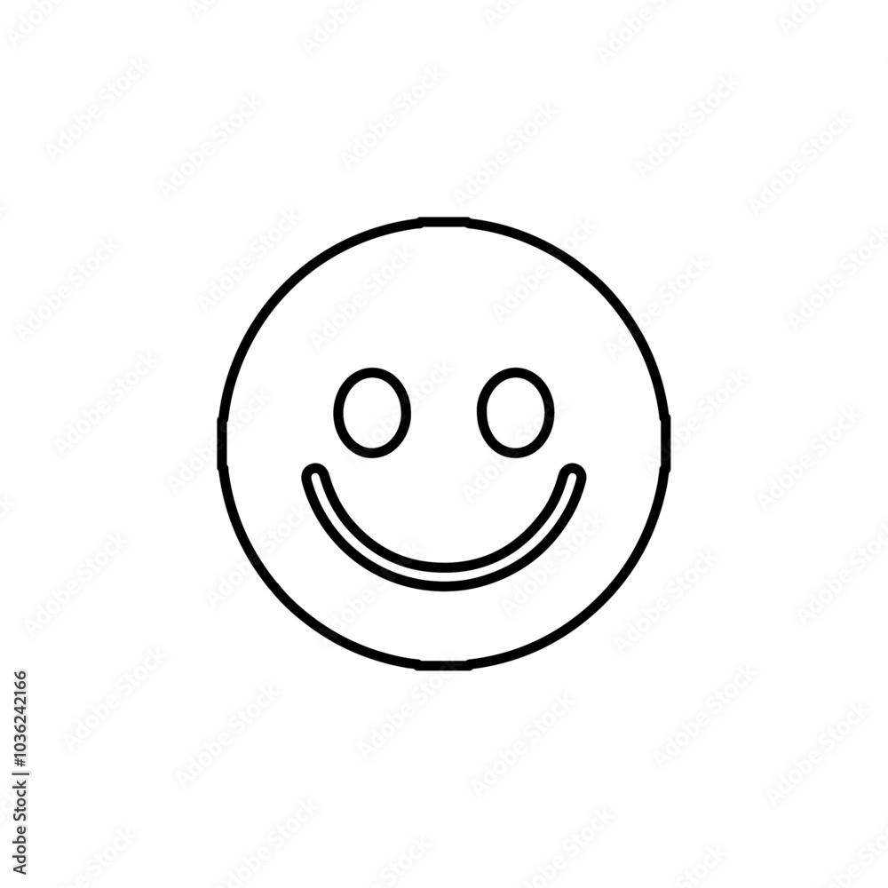 smile icon Flat logo isolated symbol smile icon Flat logo isolated symbol