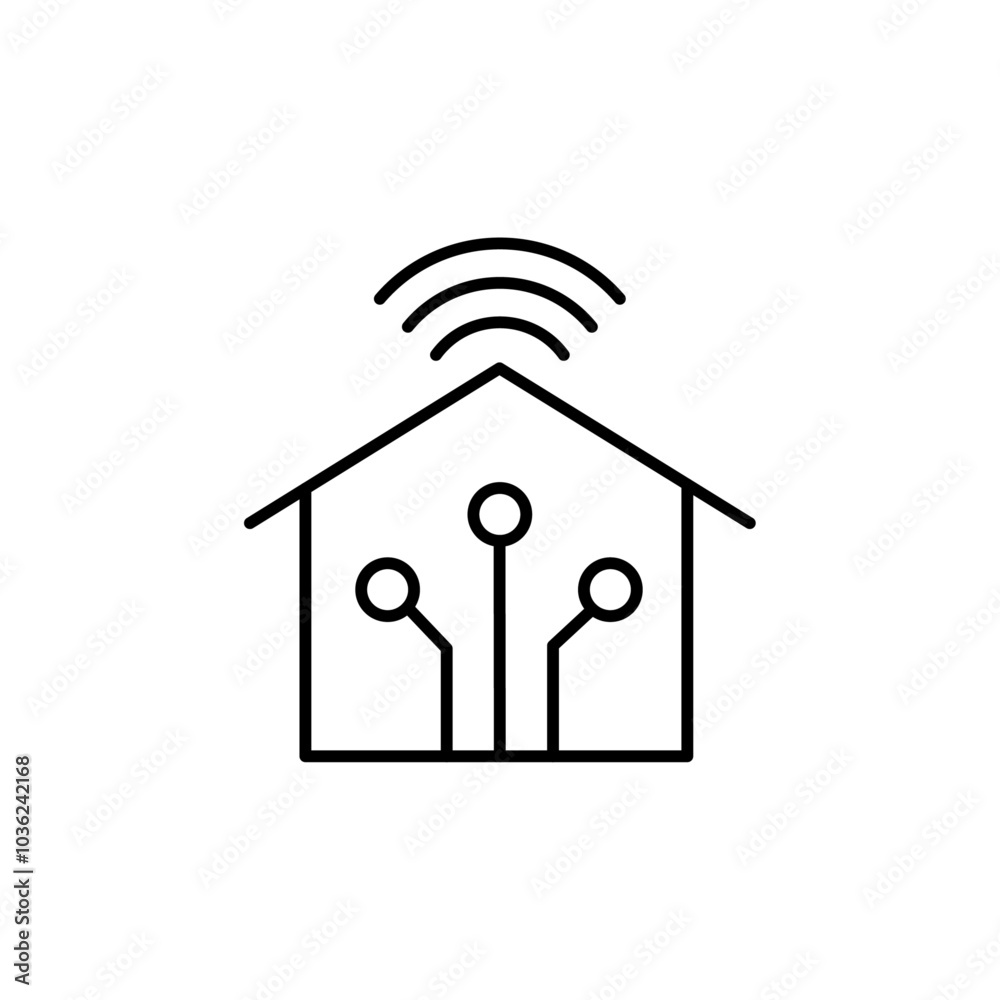 smart home icon Flat logo isolated symbol smart home icon Flat logo isolated symbol