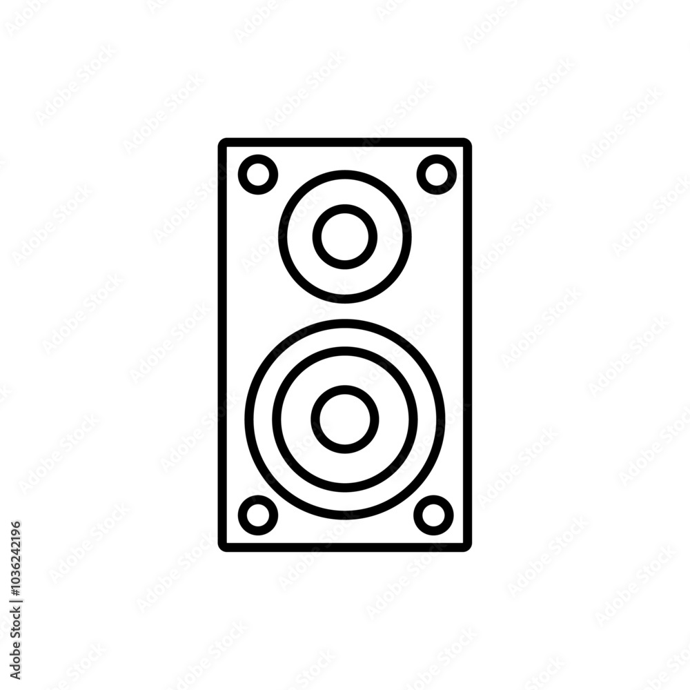 speaker icon Flat logo isolated symbol speaker icon Flat logo isolated symbol