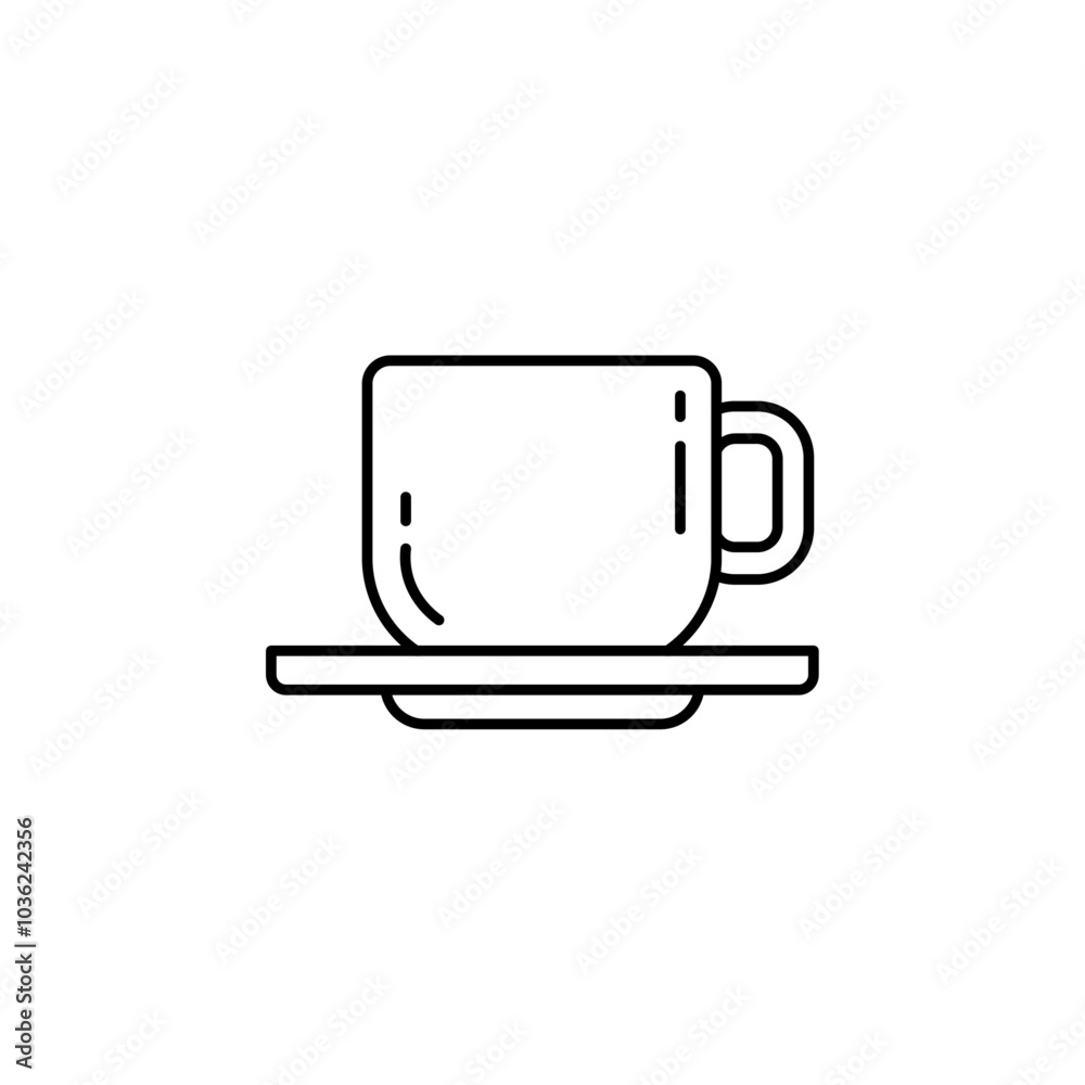 tea cup icon Flat logo isolated symbol tea cup icon Flat logo isolated symbol