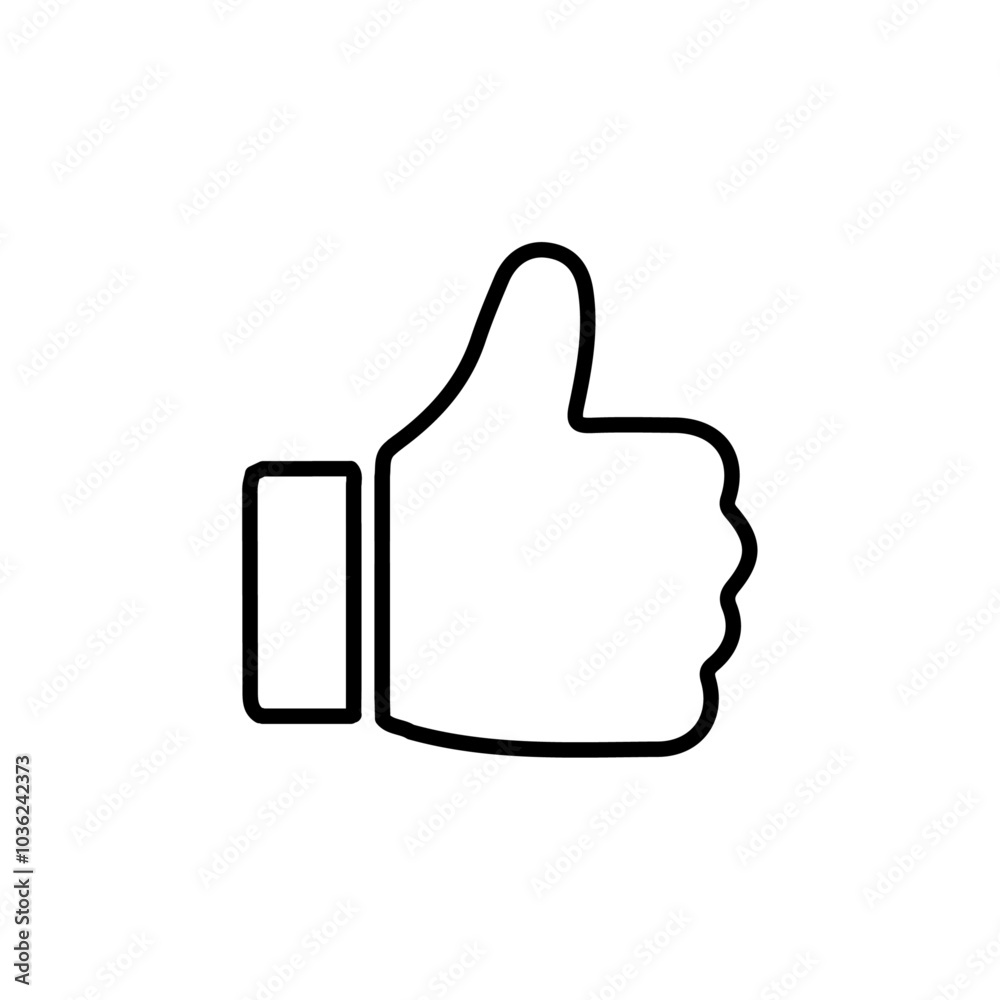 thumbs up icon Flat logo isolated symbol thumbs up icon Flat logo isolated symbol