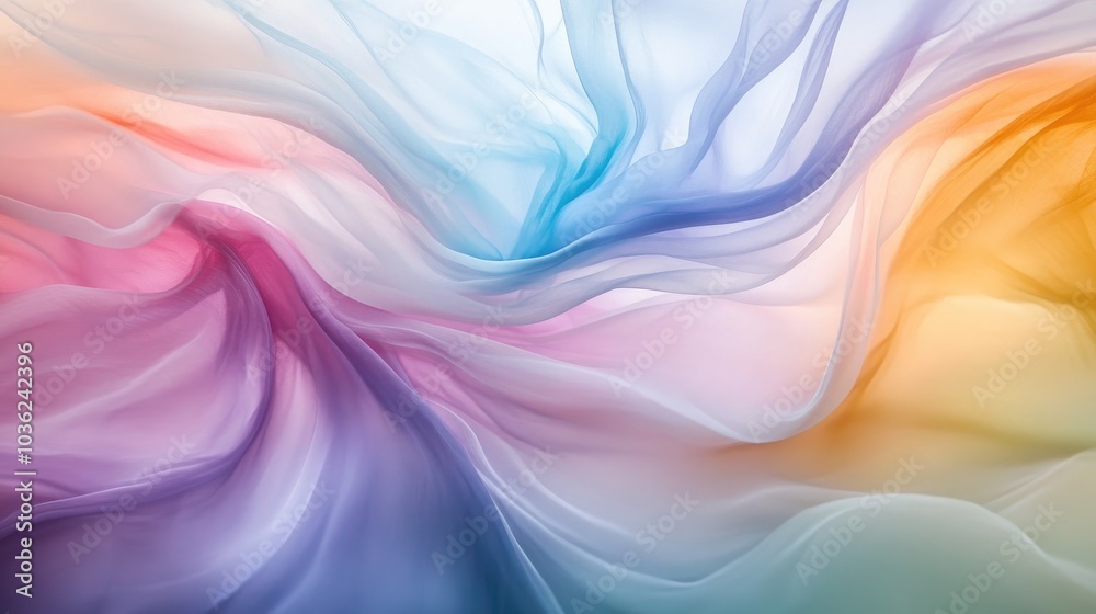 A serene abstract of soft, flowing colors blending together, symbolizing harmony, balance, and the beauty of life's interconnectedness A serene abstract of soft, flowing colors blending together, symbolizing harmony, balance, and the beauty of life's interconnectedness