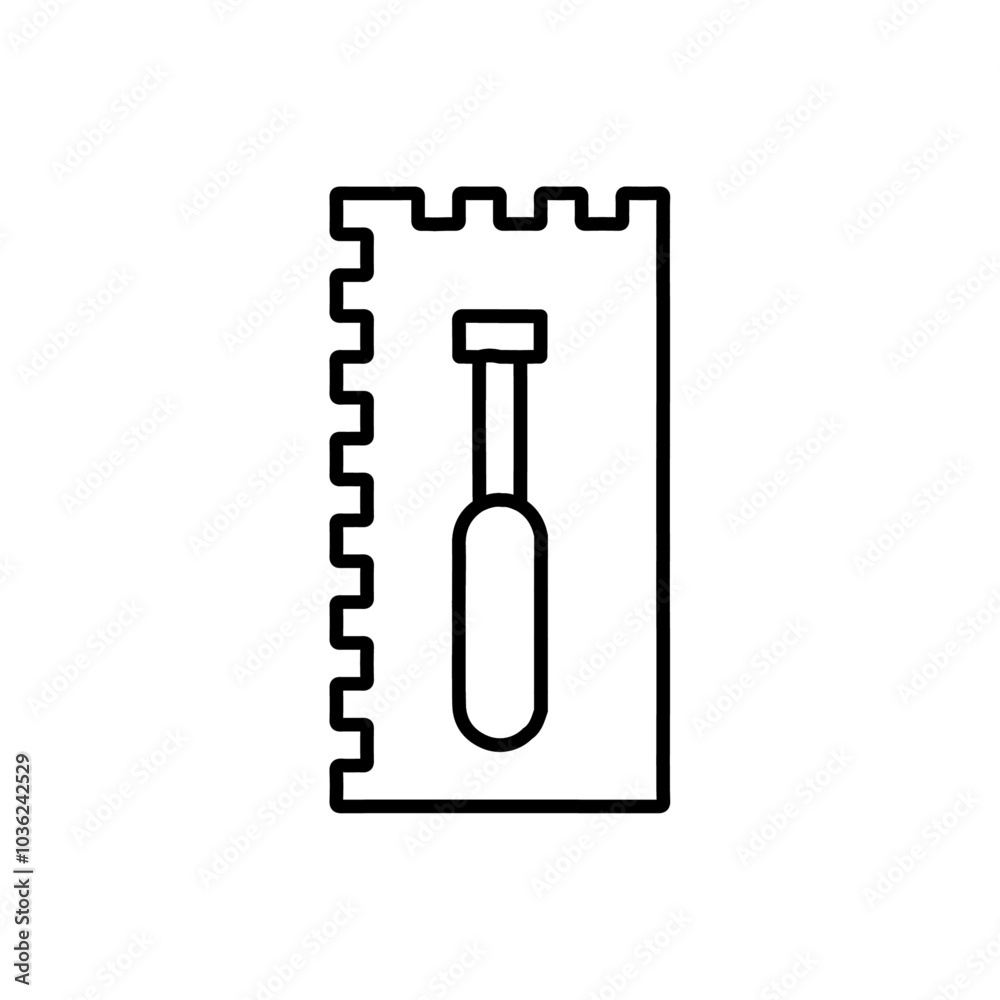 trowel icon Flat logo isolated symbol trowel icon Flat logo isolated symbol