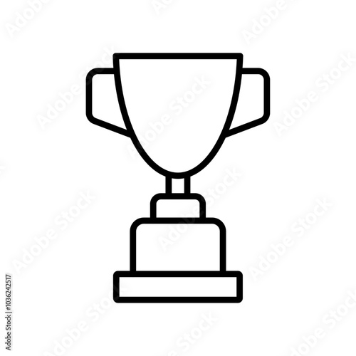 tropy icon Flat logo isolated symbol