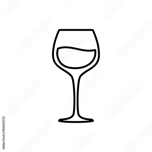 wine icon Flat logo isolated symbol