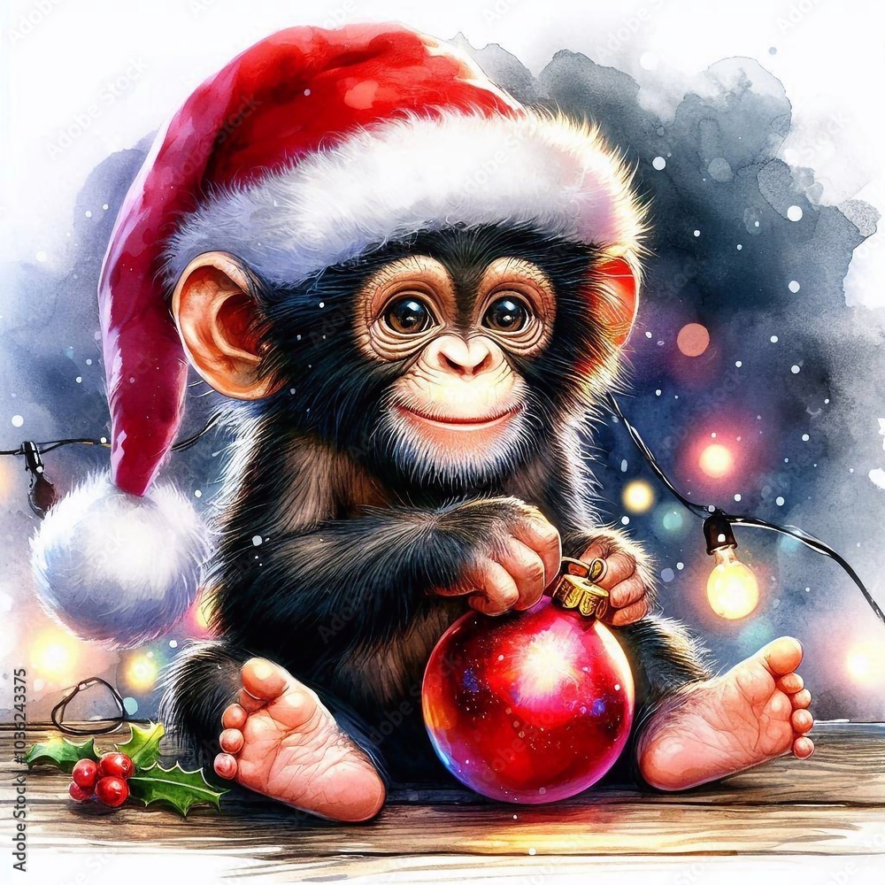 Gorilla zu Weihnachten Gorilla zu Weihnachten