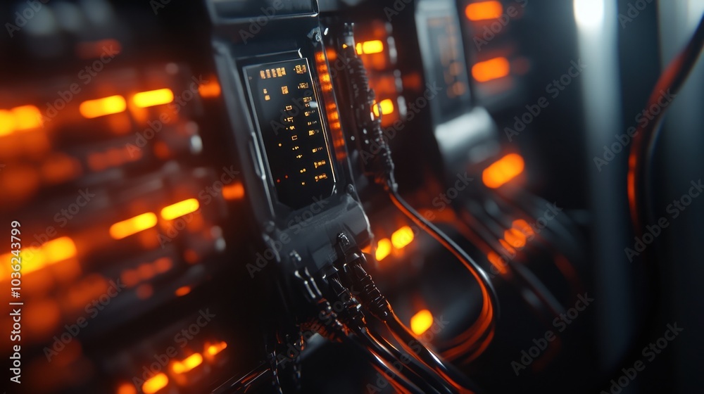Obraz premium Futuristic Interface Display