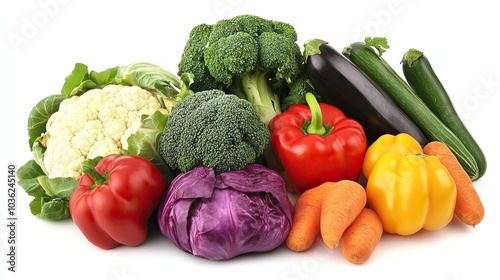 Assortment of Fresh Vegetables with Vibrant Colors