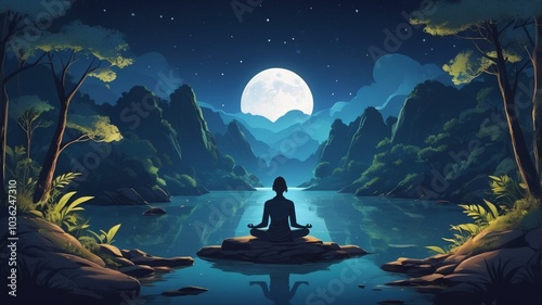 meditation in the lotus position