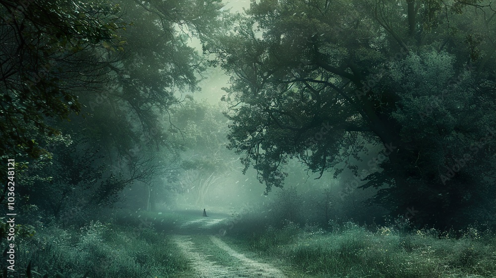Enchanted Forest Path: A Mystical Journey Through Foggy Woods Enchanted Forest Path: A Mystical Journey Through Foggy Woods
