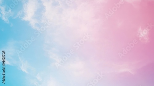 Pastel Sky With Clouds