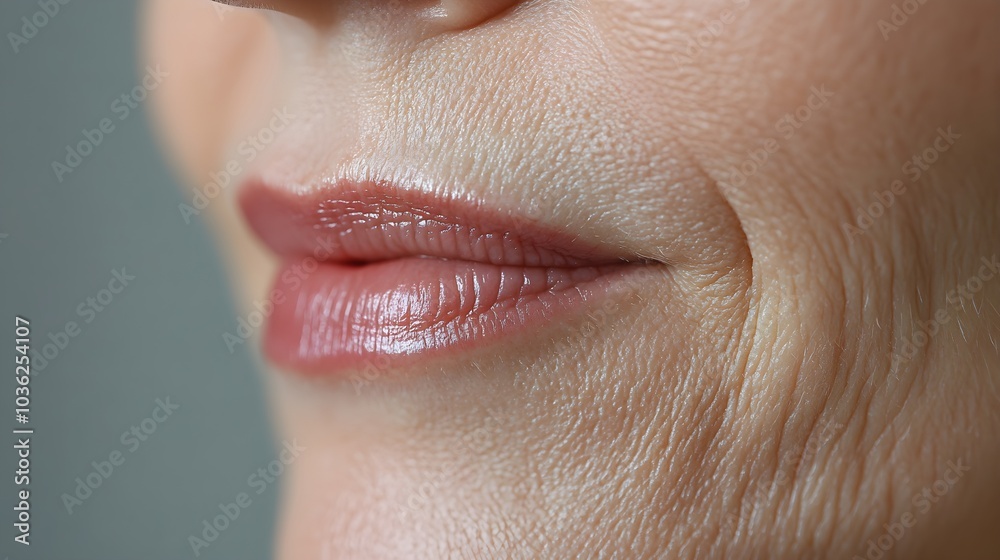 Create a time-lapse video documenting the reduction of fine lines around the mouth after a series of anti-aging treatments, showing clear before-and-after results Create a time-lapse video documenting the reduction of fine lines around the mouth after a series of anti-aging treatments, showing clear before-and-after results
