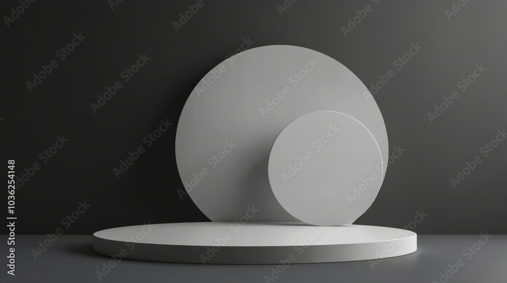 dark grey background white display dark grey background white display