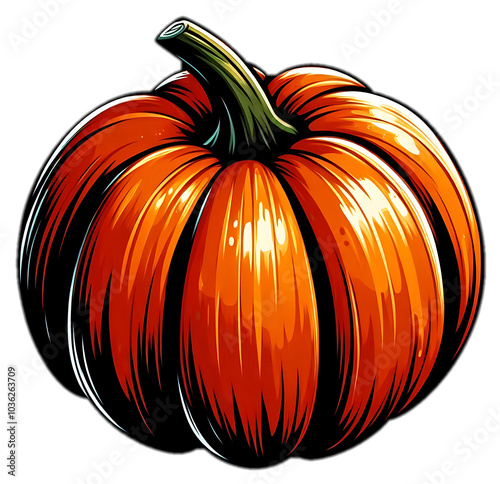 pumpkin icon isolated white background halloween thanksgiving fall