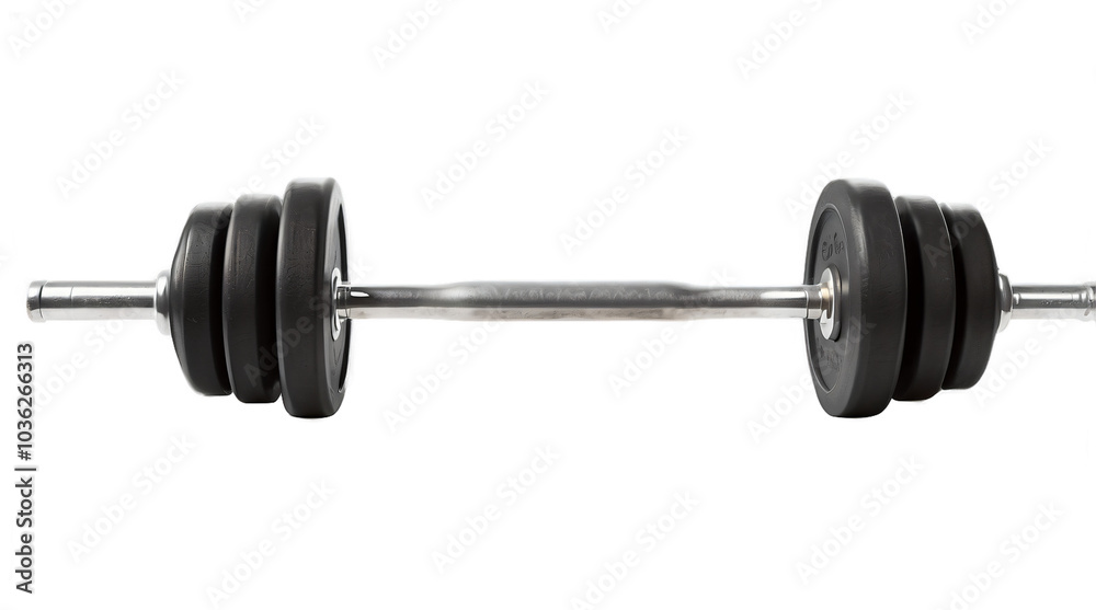 Fototapeta premium Barbell Weights Gym Equipment for Strength and Fitness Training