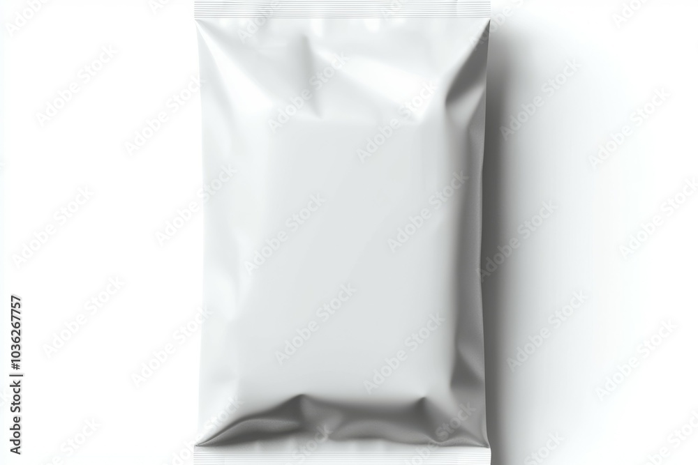 A white bag with no contents A white bag with no contents