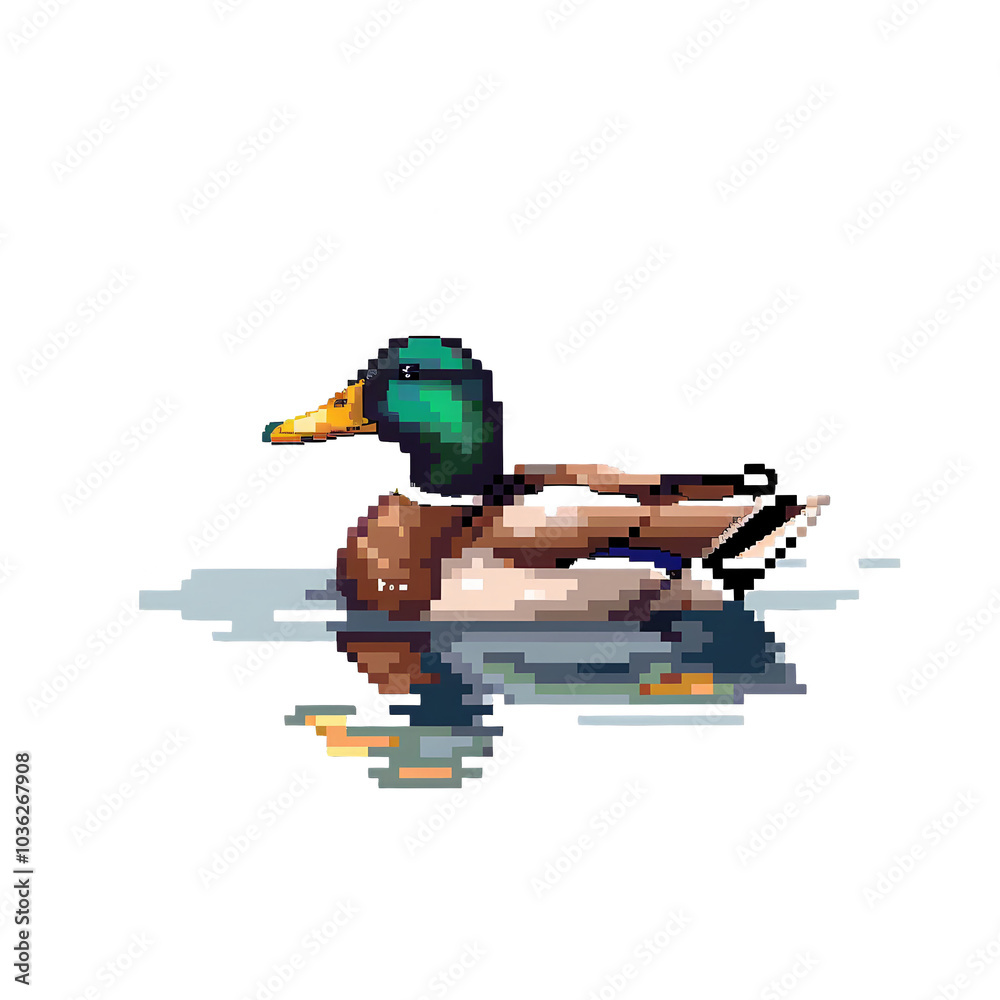 duck, bird, mallard, water, animal, nature, lake, pond, wildlife, ducks, green, feather, animals, drake, birds, wild, beak, waterfowl, swim, fowl, feathers, river, isolated, colorful, reflection