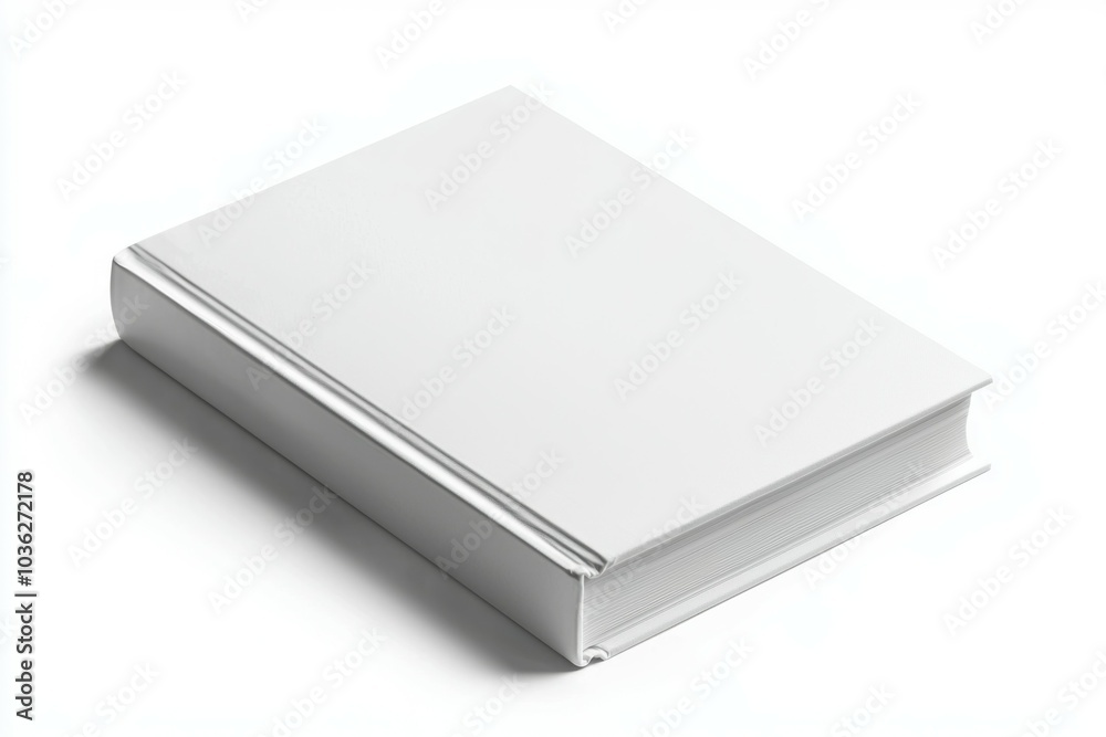 A white book with no writing on it A white book with no writing on it