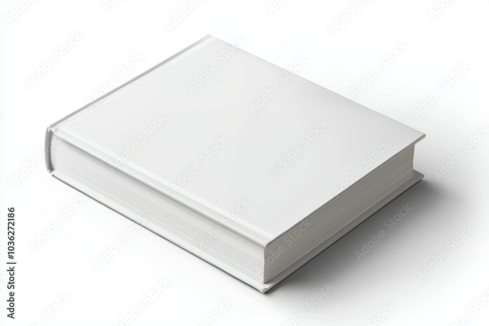 A white book with no writing on it A white book with no writing on it