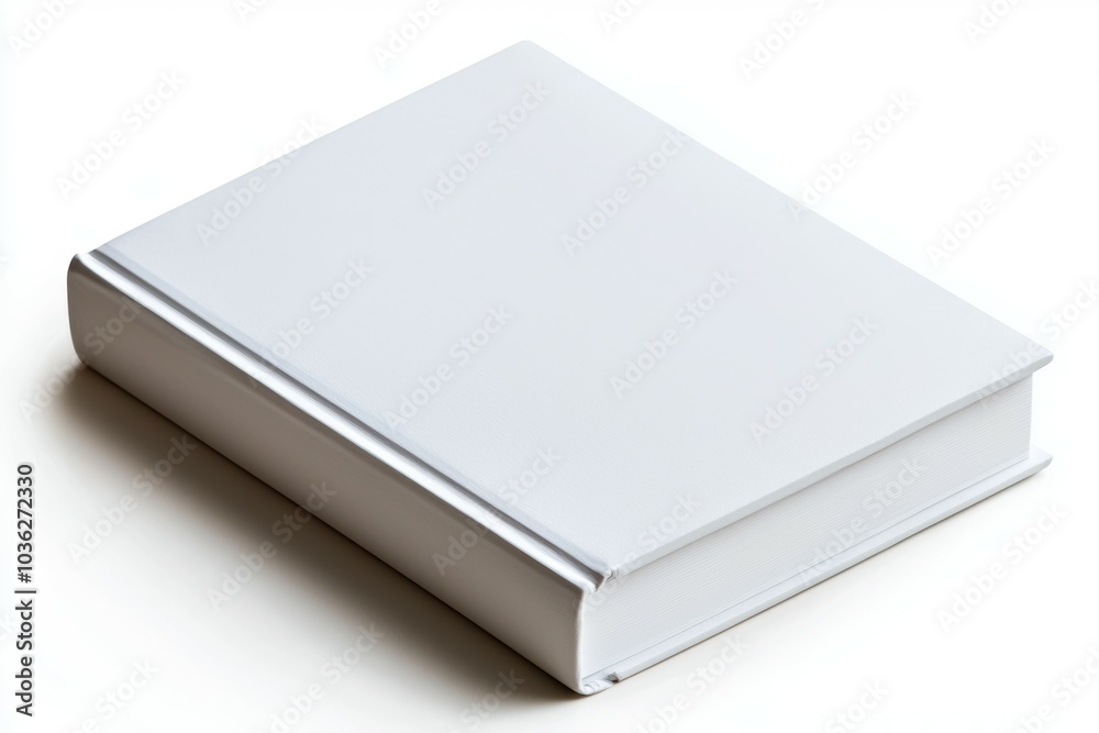 A white book with no writing on it A white book with no writing on it