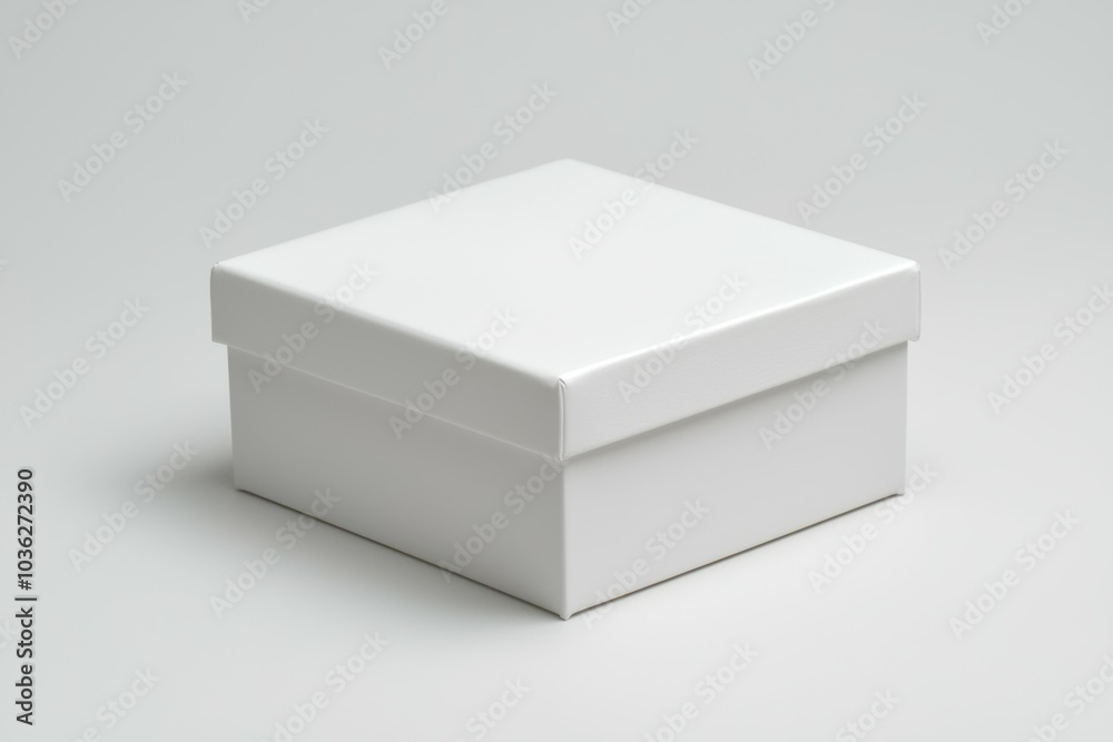 A white box with a white lid A white box with a white lid